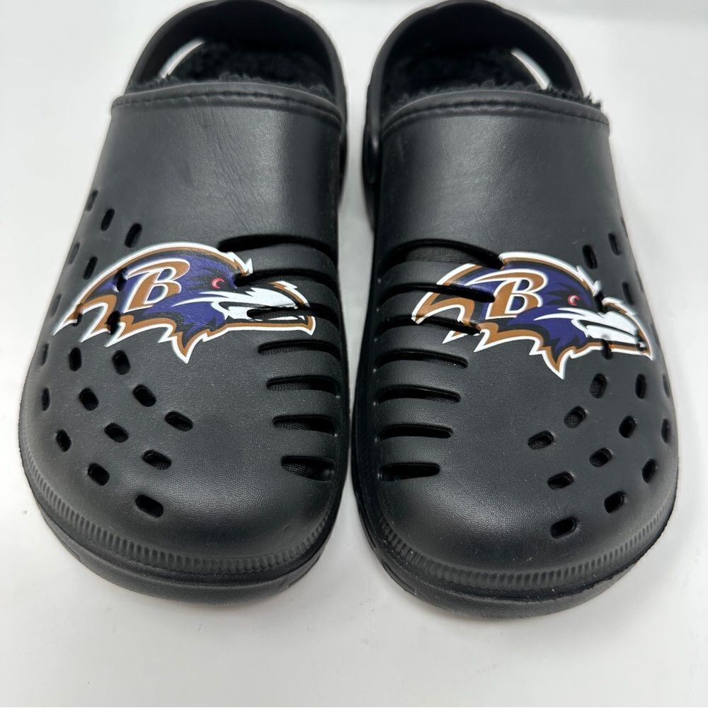 FOCO Baltimore Ravens Clogs with Strap Black Purple Size Medium Men's 9-10 - Picture 5 of 8